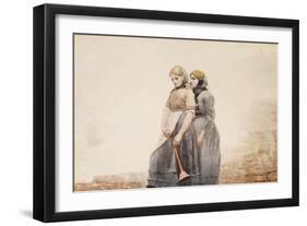 The Fog Horn, 1883-Winslow Homer-Framed Giclee Print