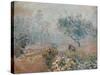 The Fog, Voisins-Alfred Sisley-Stretched Canvas