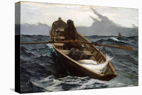 The Fog Warning by Winslow Homer-Winslow Homer-Stretched Canvas