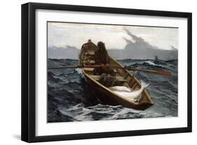 The Fog Warning by Winslow Homer-Winslow Homer-Framed Giclee Print