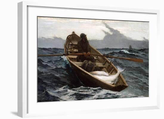 The Fog Warning by Winslow Homer-Winslow Homer-Framed Giclee Print