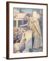 'The following morning Cicero made another speech against Catiline', c1912-Ernest Dudley Heath-Framed Giclee Print