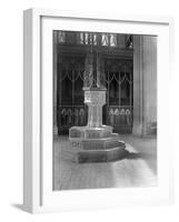 The Font, St Mary's Church, Worstead, Norfolk-Frederick Henry Evans-Framed Photographic Print