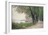 The Fontenay in Hamburg-Ascan Lutteroth-Framed Giclee Print