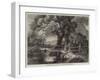 The Foot-Bridge in the Lane-Frederick William Hulme-Framed Giclee Print