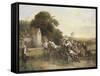 The Football Game-Thomas Webster-Framed Stretched Canvas