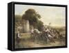 The Football Game-Thomas Webster-Framed Stretched Canvas