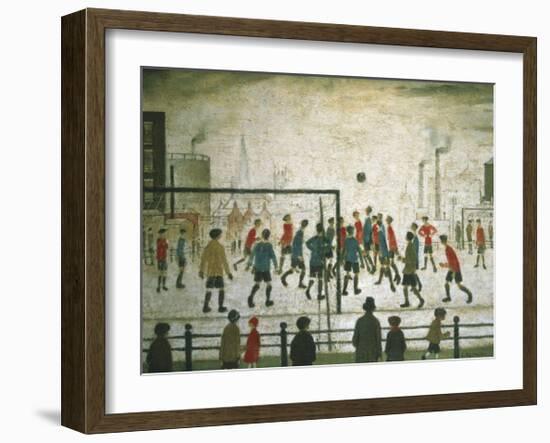 The Football Match-Laurence Stephen Lowry-Framed Art Print