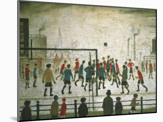 The Football Match-Laurence Stephen Lowry-Mounted Art Print