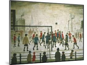 The Football Match-Laurence Stephen Lowry-Mounted Art Print