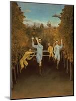 The Football Players,1908-Henri Rousseau-Mounted Giclee Print