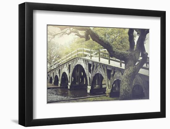 The Footbridge in Corolla, North Carolina is on the National Register of Historic Places.-pdb1-Framed Photographic Print