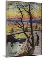 The Footbridge, Lidingobron-Carl Wilhelm Wilhelmson-Mounted Giclee Print
