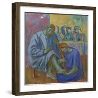 The Footwashing, 1990-Hans Feibusch-Framed Giclee Print