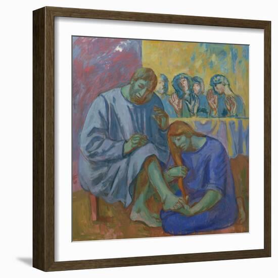 The Footwashing, 1990-Hans Feibusch-Framed Giclee Print