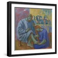 The Footwashing, 1990-Hans Feibusch-Framed Giclee Print