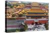 The Forbidden City in Beijing Looking South Taken from the Viewing Point of Jingshan Park-Gavin Hellier-Stretched Canvas