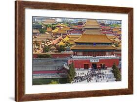 The Forbidden City in Beijing Looking South Taken from the Viewing Point of Jingshan Park-Gavin Hellier-Framed Photographic Print