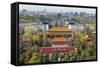 The Forbidden City in Beijing Looking South Taken from the Viewing Point of Jingshan Park-Gavin Hellier-Framed Stretched Canvas