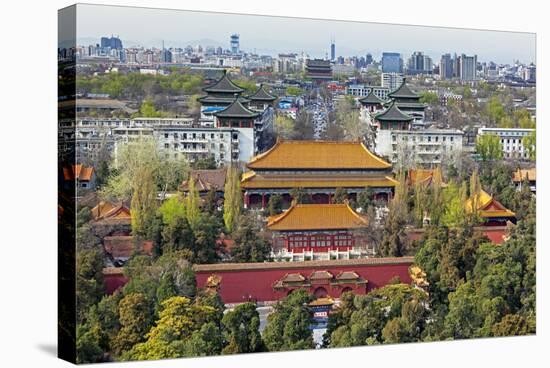 The Forbidden City in Beijing Looking South Taken from the Viewing Point of Jingshan Park-Gavin Hellier-Stretched Canvas