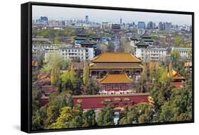 The Forbidden City in Beijing Looking South Taken from the Viewing Point of Jingshan Park-Gavin Hellier-Framed Stretched Canvas