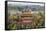 The Forbidden City in Beijing Looking South Taken from the Viewing Point of Jingshan Park-Gavin Hellier-Framed Stretched Canvas