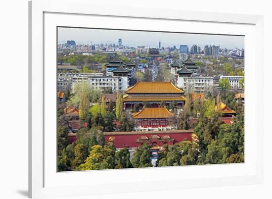 The Forbidden City in Beijing Looking South Taken from the Viewing Point of Jingshan Park-Gavin Hellier-Framed Photographic Print