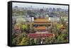 The Forbidden City in Beijing Looking South Taken from the Viewing Point of Jingshan Park-Gavin Hellier-Framed Stretched Canvas