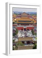 The Forbidden City in Beijing Looking South Taken from the Viewing Point of Jingshan Park-Gavin Hellier-Framed Photographic Print