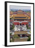 The Forbidden City in Beijing Looking South Taken from the Viewing Point of Jingshan Park-Gavin Hellier-Framed Photographic Print