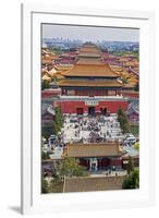 The Forbidden City in Beijing Looking South Taken from the Viewing Point of Jingshan Park-Gavin Hellier-Framed Photographic Print