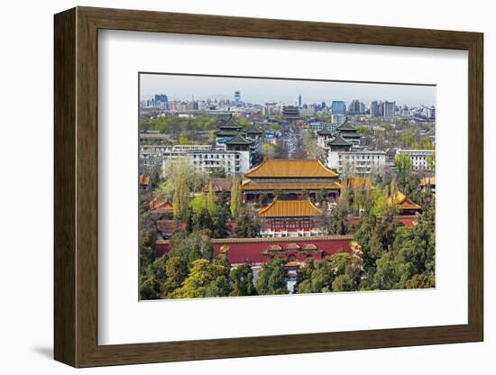 The Forbidden City in Beijing Looking South Taken from the Viewing Point of Jingshan Park-Gavin Hellier-Framed Photographic Print