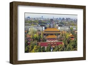 The Forbidden City in Beijing Looking South Taken from the Viewing Point of Jingshan Park-Gavin Hellier-Framed Photographic Print