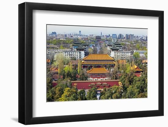 The Forbidden City in Beijing Looking South Taken from the Viewing Point of Jingshan Park-Gavin Hellier-Framed Photographic Print