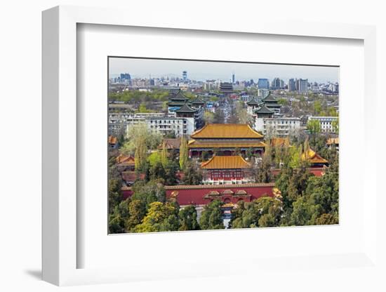 The Forbidden City in Beijing Looking South Taken from the Viewing Point of Jingshan Park-Gavin Hellier-Framed Photographic Print