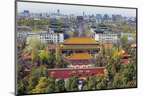 The Forbidden City in Beijing Looking South Taken from the Viewing Point of Jingshan Park-Gavin Hellier-Mounted Photographic Print