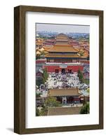 The Forbidden City in Beijing Looking South Taken from the Viewing Point of Jingshan Park-Gavin Hellier-Framed Photographic Print