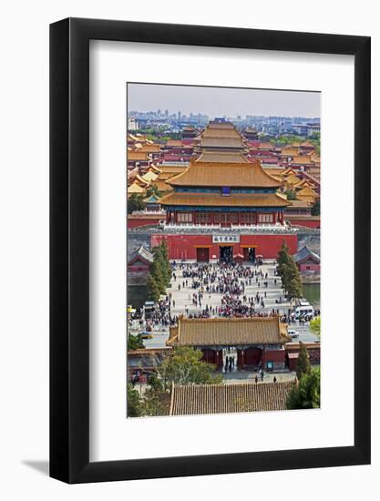 The Forbidden City in Beijing Looking South Taken from the Viewing Point of Jingshan Park-Gavin Hellier-Framed Photographic Print