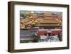 The Forbidden City in Beijing Looking South Taken from the Viewing Point of Jingshan Park-Gavin Hellier-Framed Photographic Print