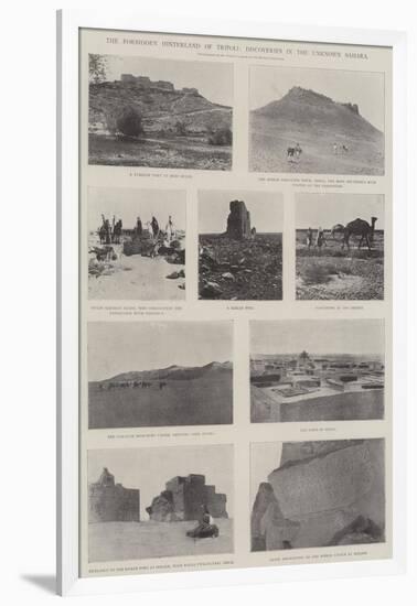 The Forbidden Hinterland of Tripoli, Discoveries in the Unknown Sahara-null-Framed Giclee Print