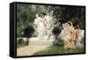 The Forbidden Kiss-Francis Coates Jones-Framed Stretched Canvas