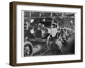 The Ford Assembly Line in 1928-null-Framed Photographic Print