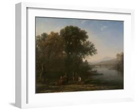 The Ford, c.1636-Claude Lorrain-Framed Giclee Print