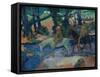 The Ford (or: The Escape). 1901-Paul Gauguin-Framed Stretched Canvas