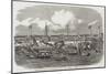 The Foreign Factories at Canton, Recently Destroyed-null-Mounted Giclee Print