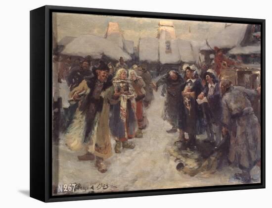 The Foreigners in Muscovy, 1903-Konstantin Alexandrovich Veshchilov-Framed Stretched Canvas