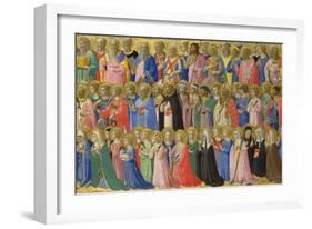 The Forerunners of Christ with Saints and Martyrs, C. 1423-1424-Fra Angelico-Framed Giclee Print