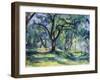 The Forest, 1891 (Oil on Canvas)-Paul Cezanne-Framed Giclee Print