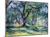 The Forest, 1891 (Oil on Canvas)-Paul Cezanne-Mounted Giclee Print