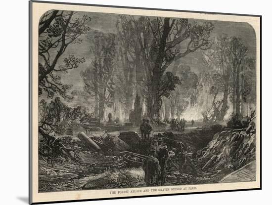 The Forest Ablaze and the Graves Opened at Paris-null-Mounted Giclee Print